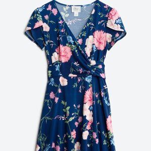 DM COLLECTION Rayla Faux Wrap Knit Dress